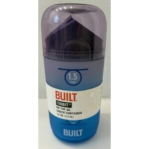 Built 12 Ounces Tidbit On The Go Snack Container with Lid/Pourer Food and Snack